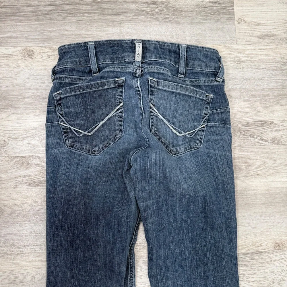 Ariat REAL Denim Womens 26S Dark Wash Mid Rise Bootcut Jeans 10014015 - Picture 8 of 10